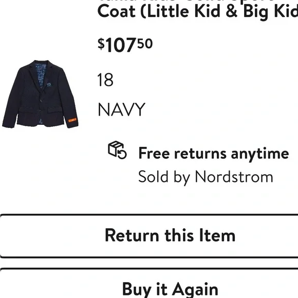 Tallia Navy size 18 junior Blazer